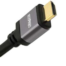 Element-Hz 15m (49.2ft) High Speed HDMI Cable w/ Ethernet, Round Jacket (Gray)