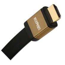 Element-Hz 20m (65.6ft) High Speed HDMI Cable w/ Ethernet, Flat Jacket (Brown)