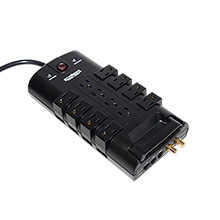 Element-Hz Power Series 12-Outlet Rotating Power Surge Protector, 4320 Joules