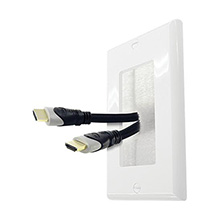 Midlite DBPWH Wireport&amp;#0153; Décor Brush Plate, white MID2009