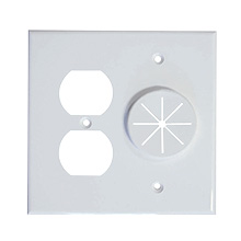 DR2G-GR10-WHITE  DUPLEX RECEPT MID2023W