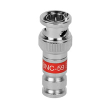 Channel Master Model PCTBNC59 RG-59 BNC Fittings, Red, qty 50