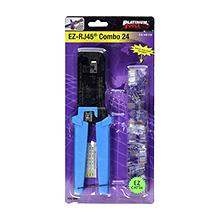 Platinum Tools 100008 EZ-RJ45 Combo Includes Crimp Tool plus 24 Connectors PLA1008