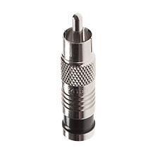 RCA conn for RG6, pk of 6 PLA2009