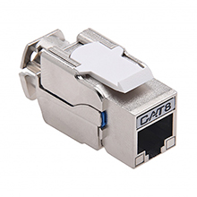 Platinum Tools® Cat8 Shielded Toolless Keystone Jack