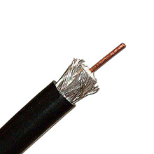 Skyline RG-6 Single Coax, SC,  UL, 1000ft, black SKL1290B
