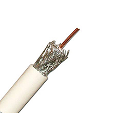 Skyline RG-6 Single Coax, SC,  UL, 1000ft, white SKL1290W