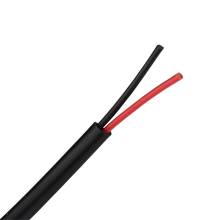 50ft 18 Gauge 2 Wire Speaker Cable, Paper Spool, CL2 UL, Black SKL2401K
