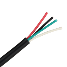 50ft 18 Gauge 4 Wire Speaker Cable, Paper Spool, CL2 UL, Black SKL2501K