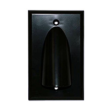 Skywalker Signature Series Single Gang Bundled Cable Wall Plate, Black SKY05087BS