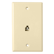 Skywalker Signature Series Flush Mount Wall Plate w/Phone, Ivory SKY05089I