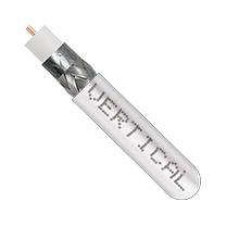 RG-6 Single Coax 60% braid WHT VER1805