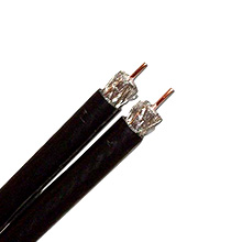 Channel Master 3GHz Dual RG-6 CCS Coaxial Cable, 500ft Box (Black)