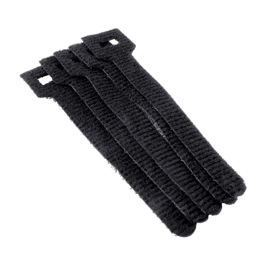 Construct Pro™ Hook and Loop Cable Ties (4” / Black) Skywalker