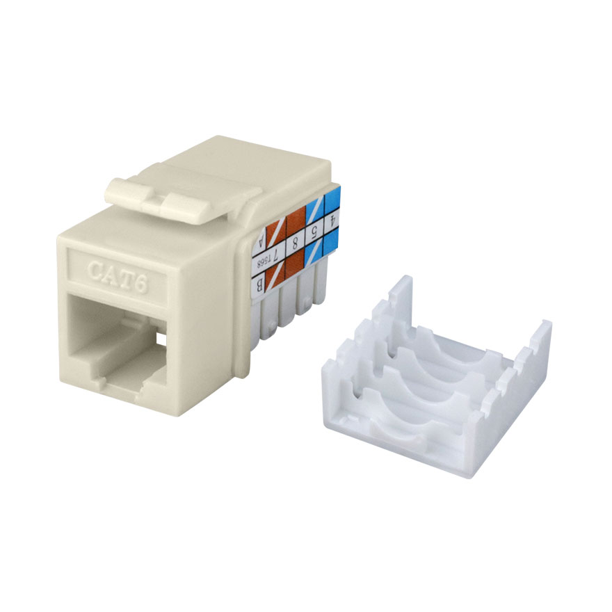 Construct Pro™ Cat6 Keystone Jack (Light Almond) Skywalker