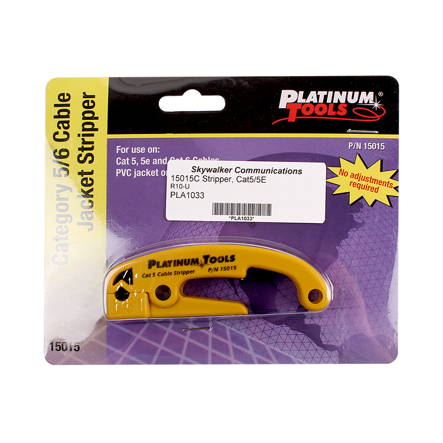 15015 Platinum Tools Category 5 5e 6 Cable Jacket Stripper for sale online 