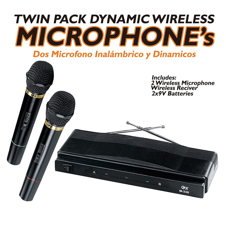 QFX M336 Wireless Dynamic Professional Microphone Skywalker