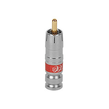 Channel Master Model PCTRCA59 RG-59 RCA fittings, Red, qty 50 PCT1805